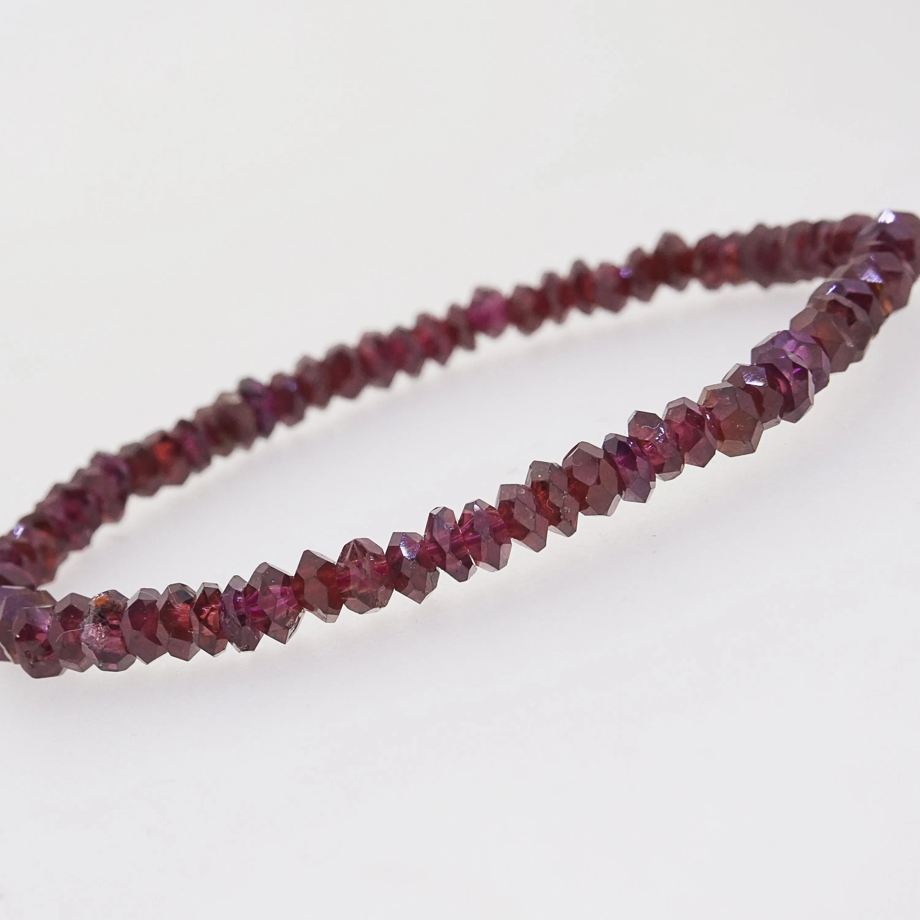 A-Grade Rhodolite Garnet Faceted Rondelle