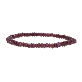 A-Grade Rhodolite Garnet Faceted Rondelle