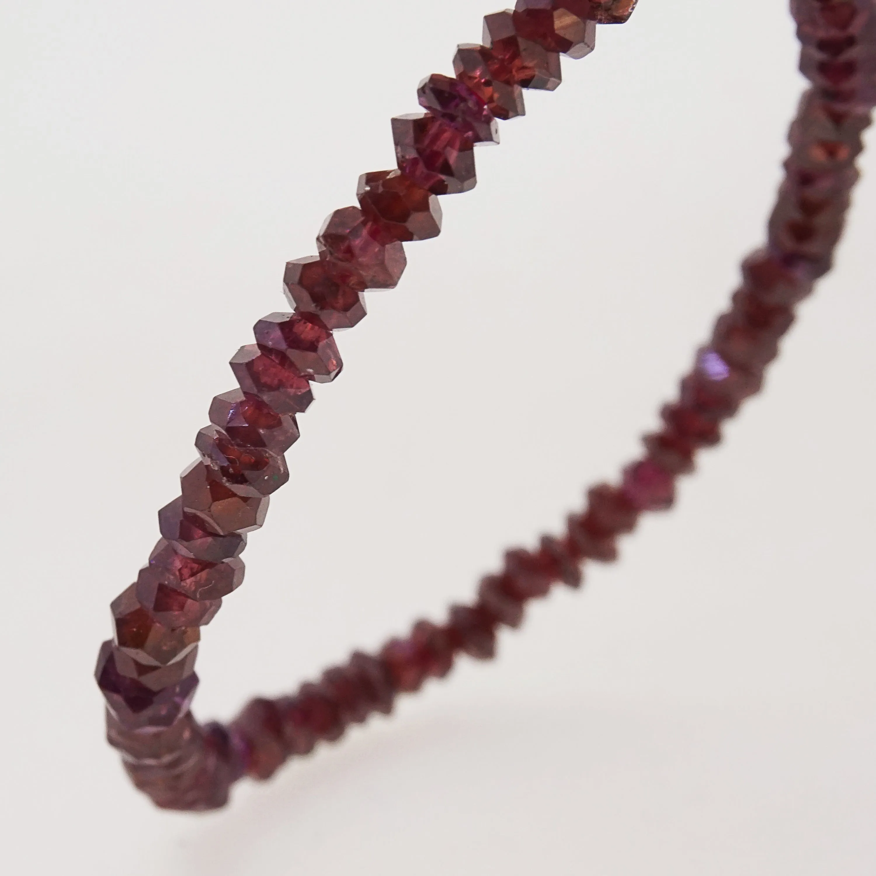 A-Grade Rhodolite Garnet Faceted Rondelle