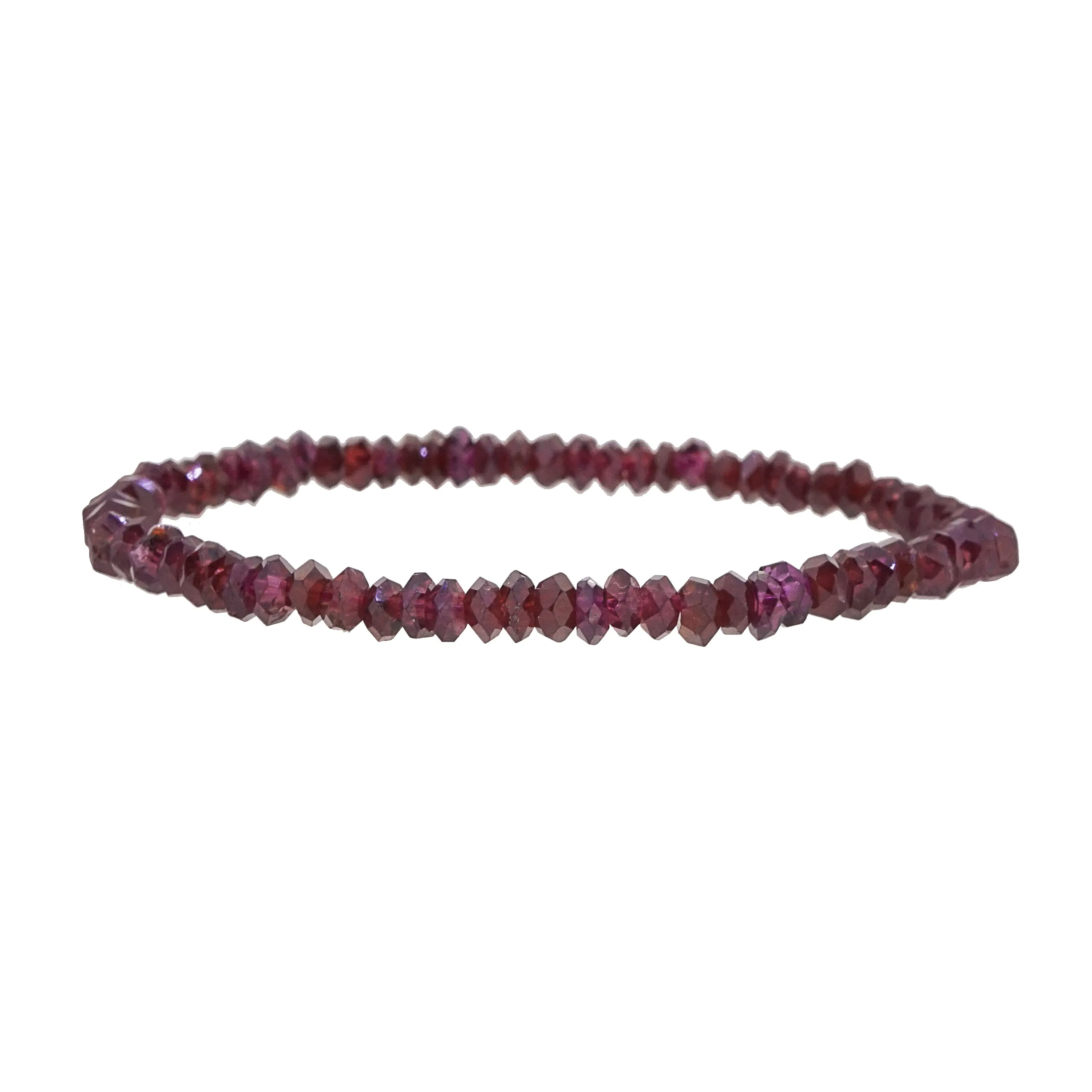 A-Grade Rhodolite Garnet Faceted Rondelle