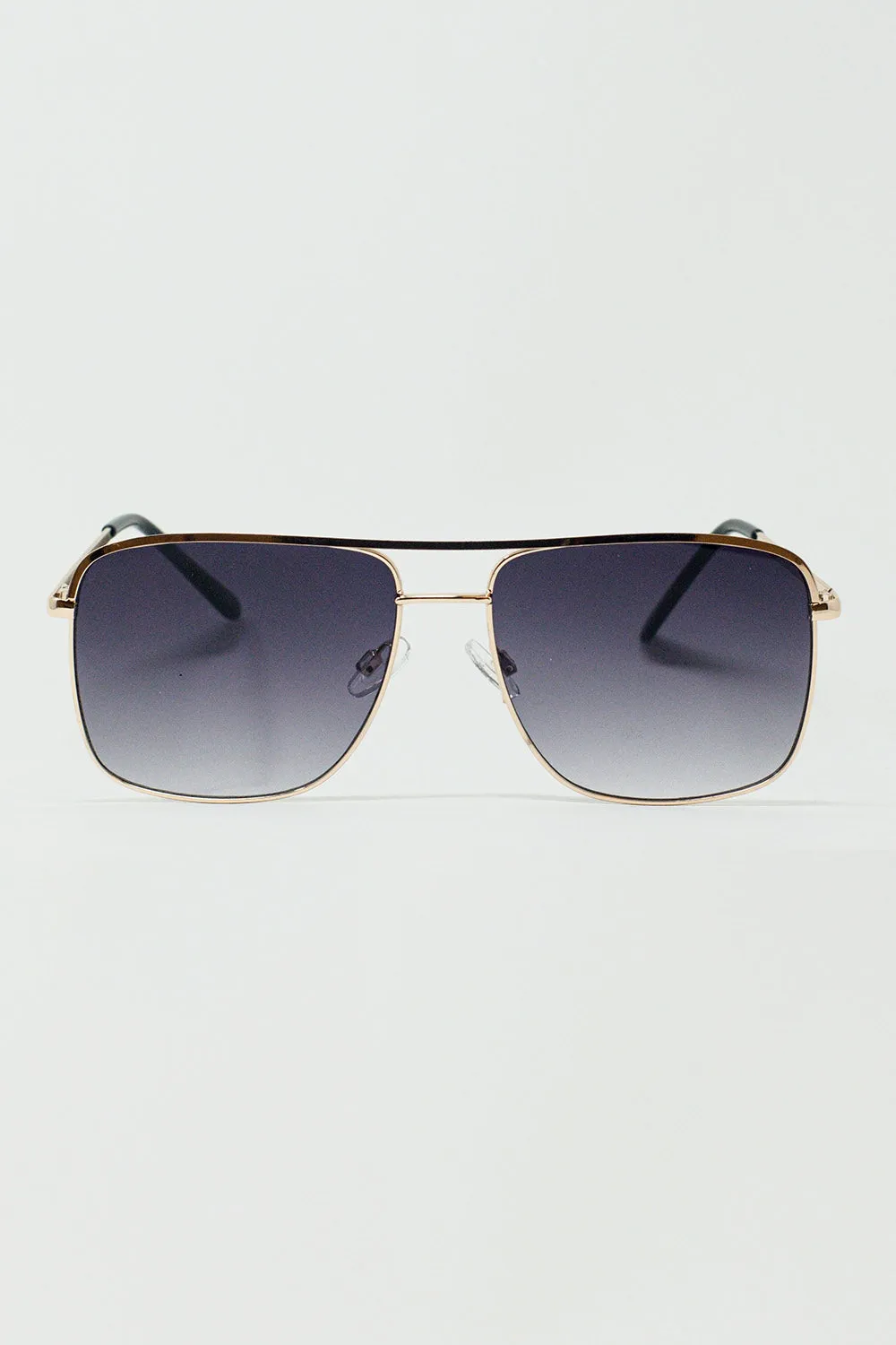 Aviator Vintage Sunglasses With Golden Rim