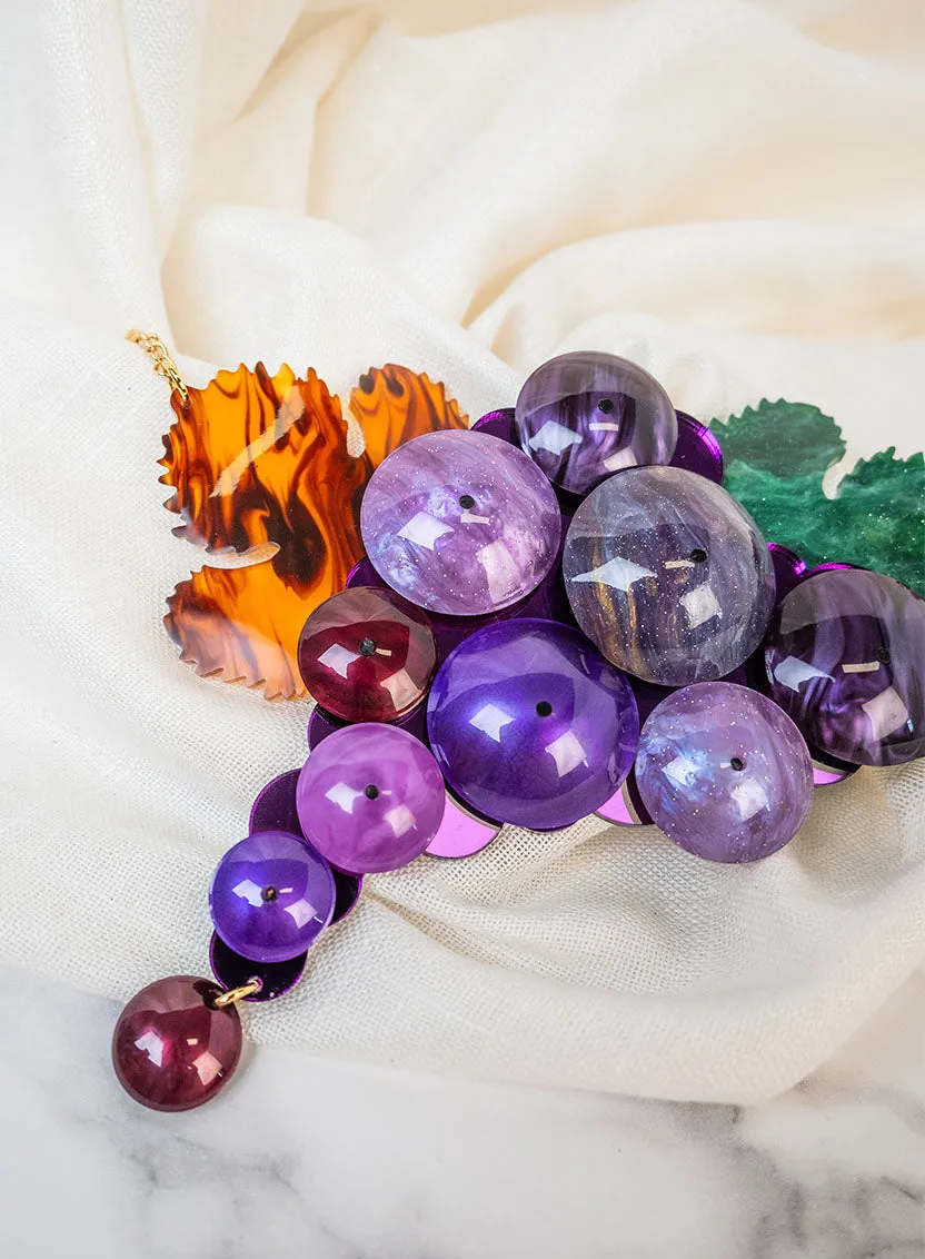 Bacchus Grapes Necklace