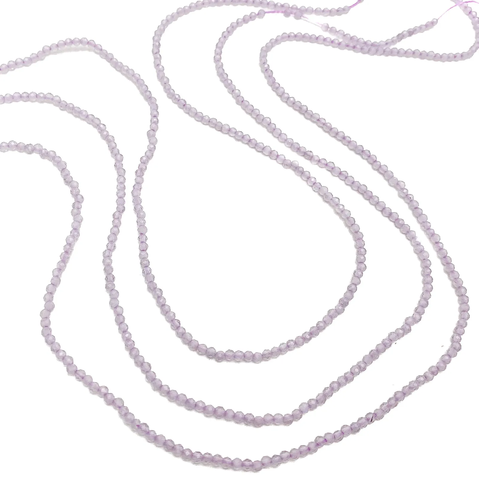 Cape Amethyst 2mm Faceted Rounds Bead Strand