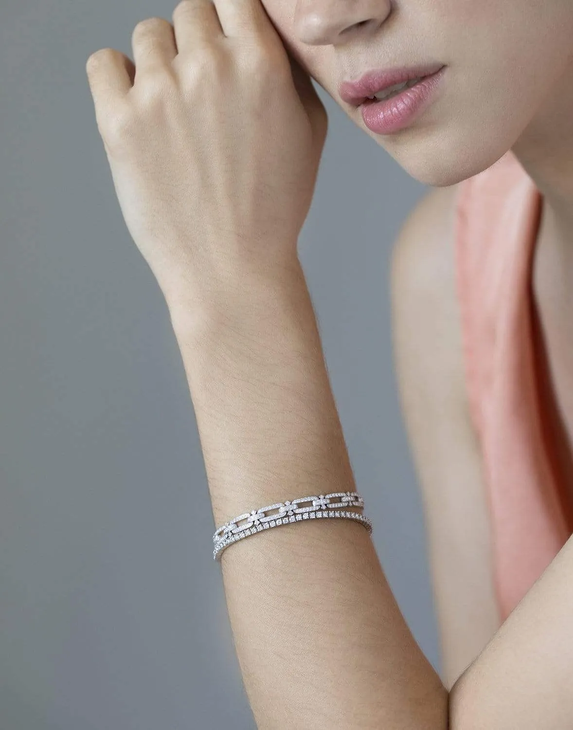 Diamond Open Link Bracelet