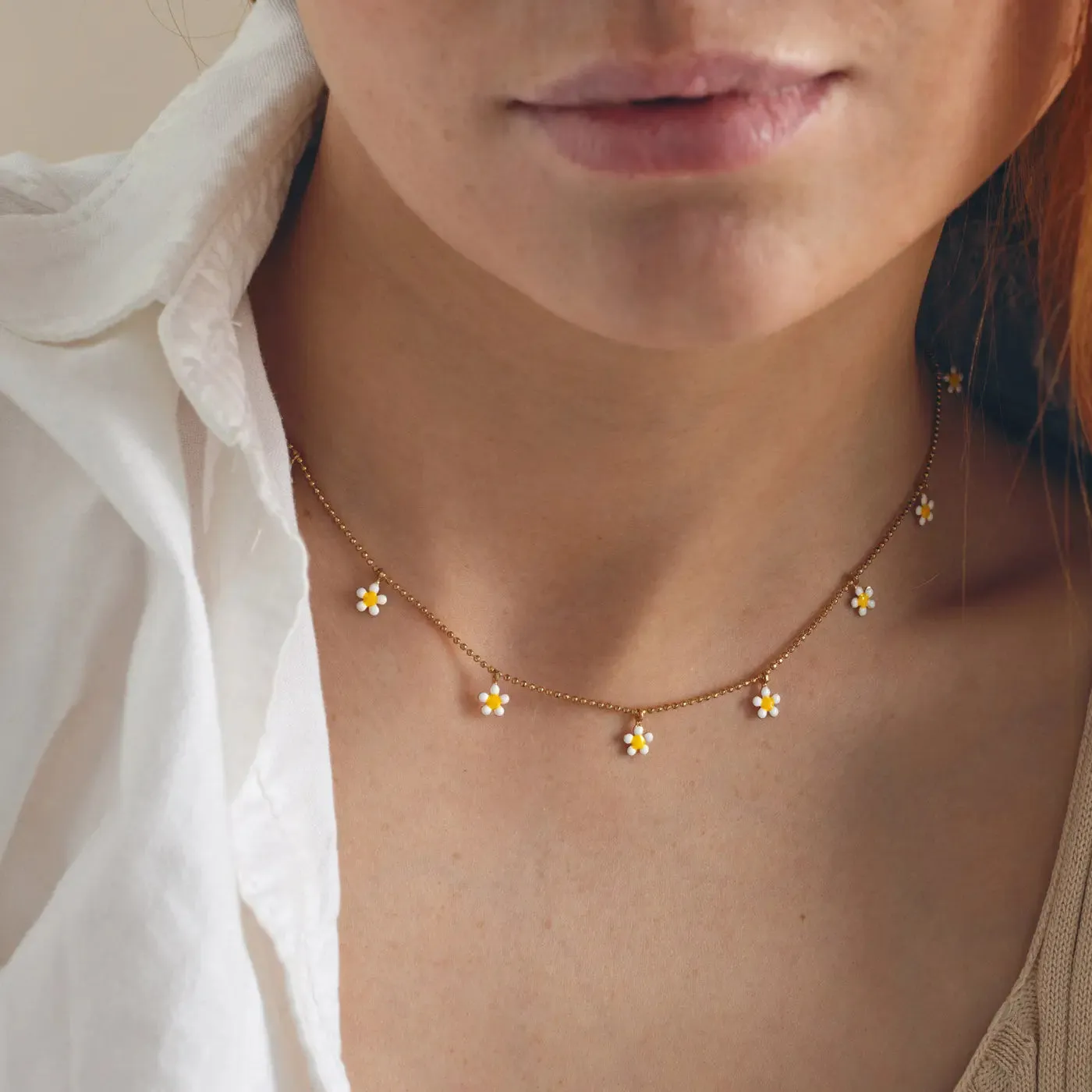 Ella - Daisy Flower Necklace