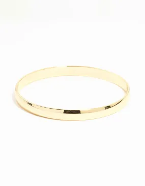 Gold Flat  Bangle