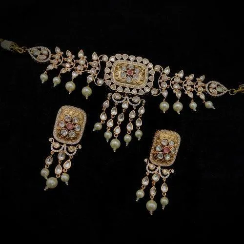 Jadau Polki Necklace Set