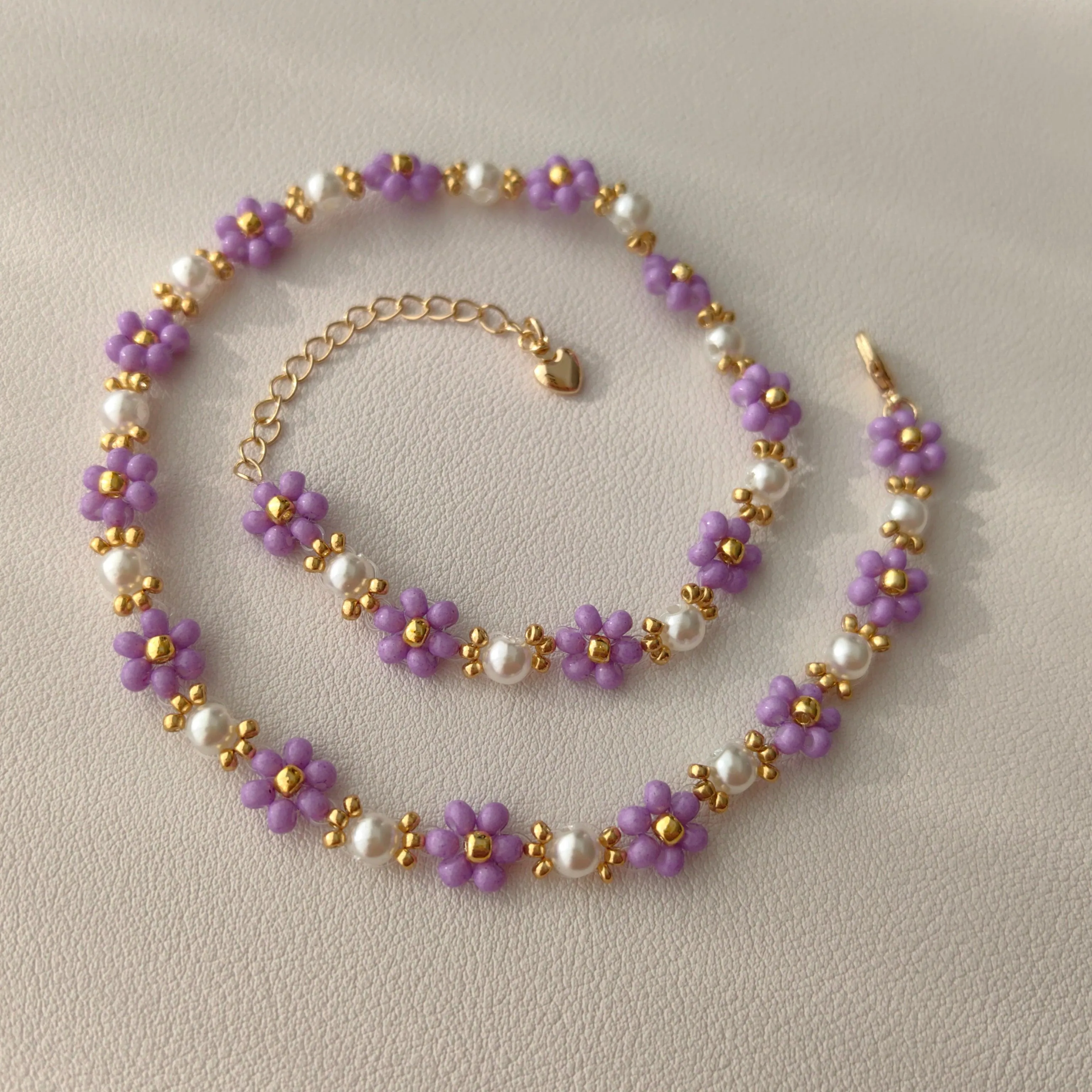 Lavender Pearl Necklace