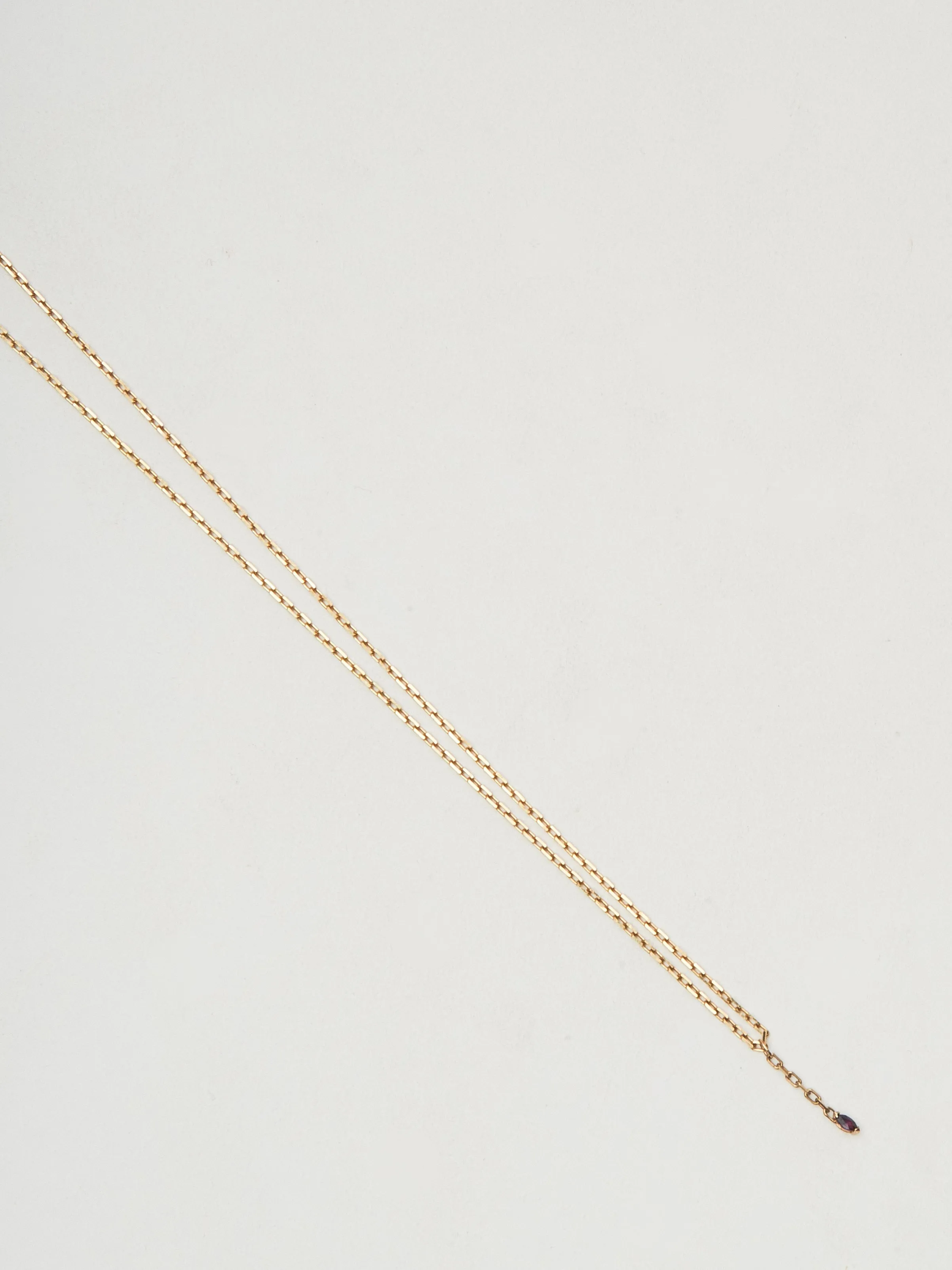 Marquise Amethyst Y Necklace