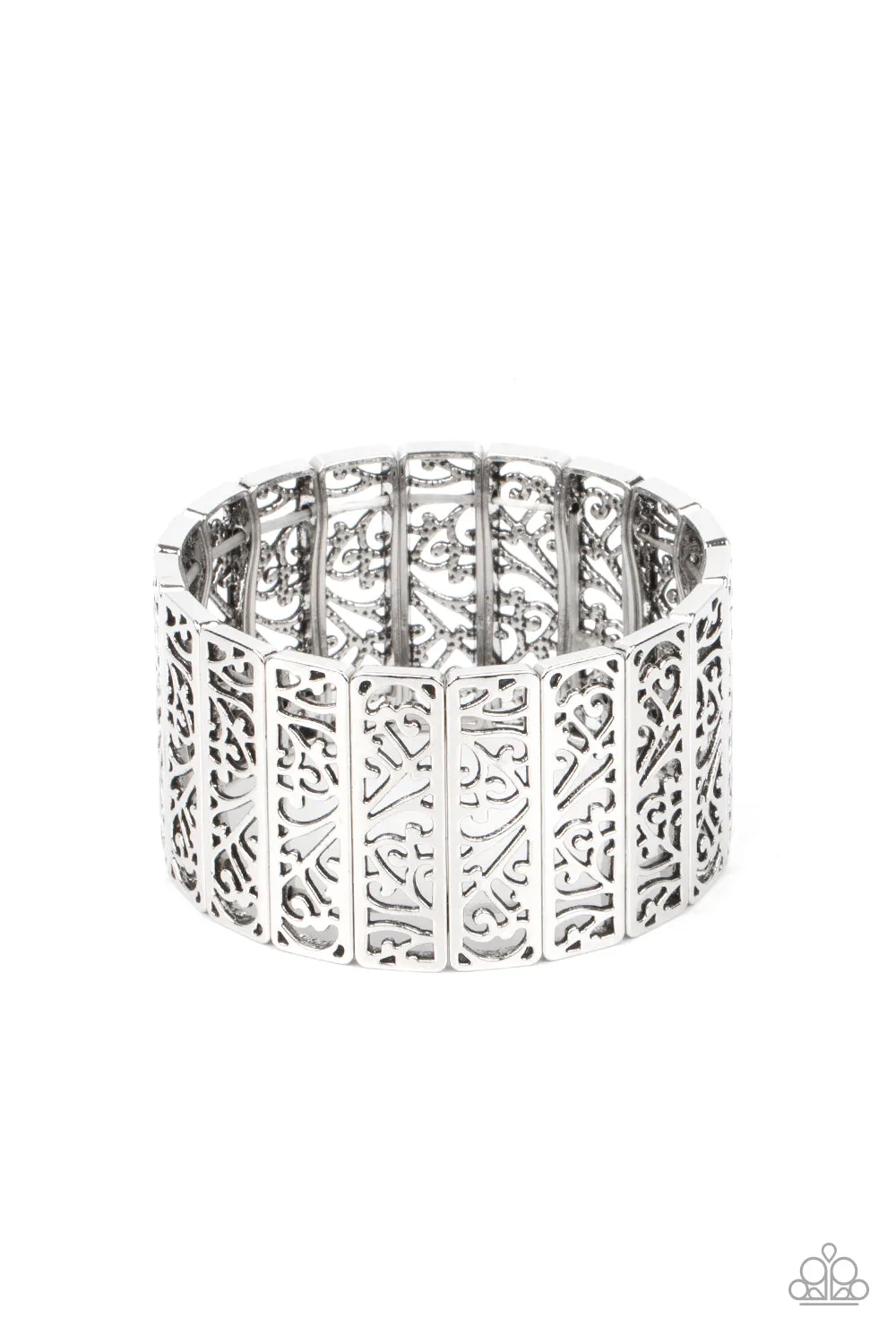 Ornate Orchards - Silver Paparazzi Accessories