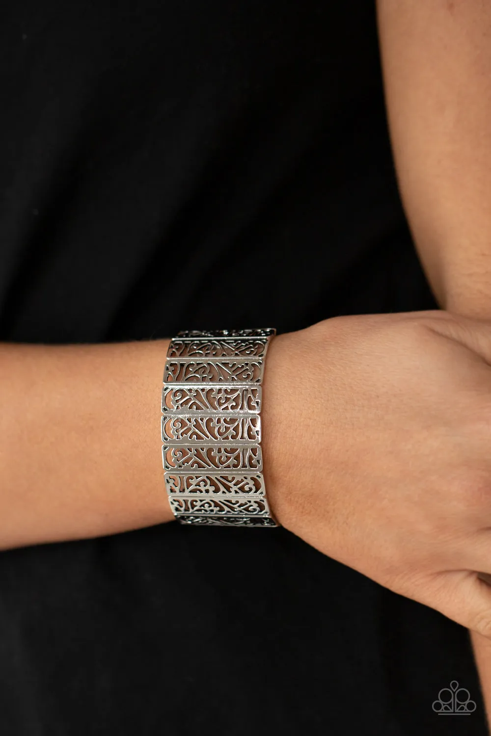 Ornate Orchards - Silver Paparazzi Accessories