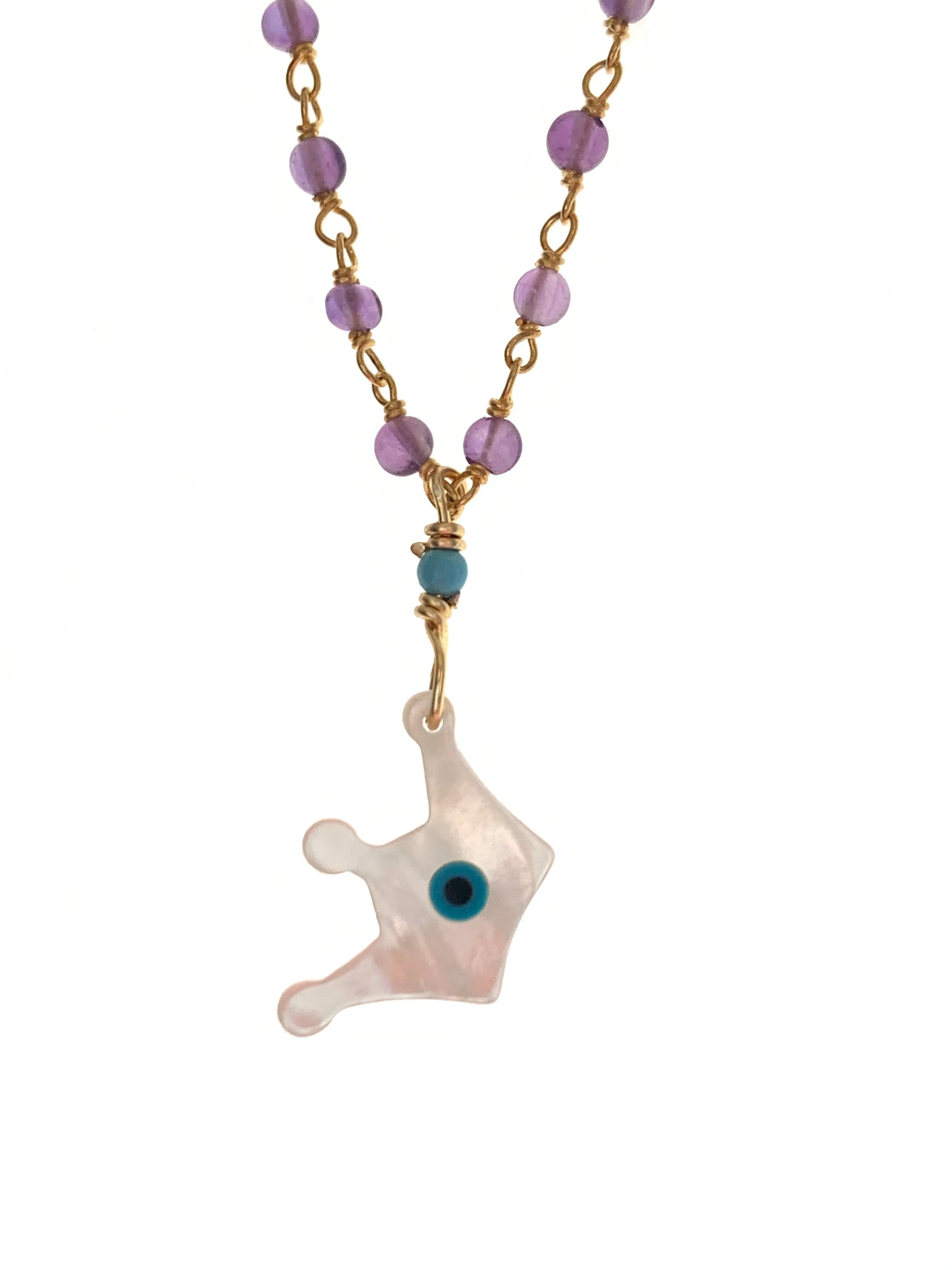 Princess amethyst necklace