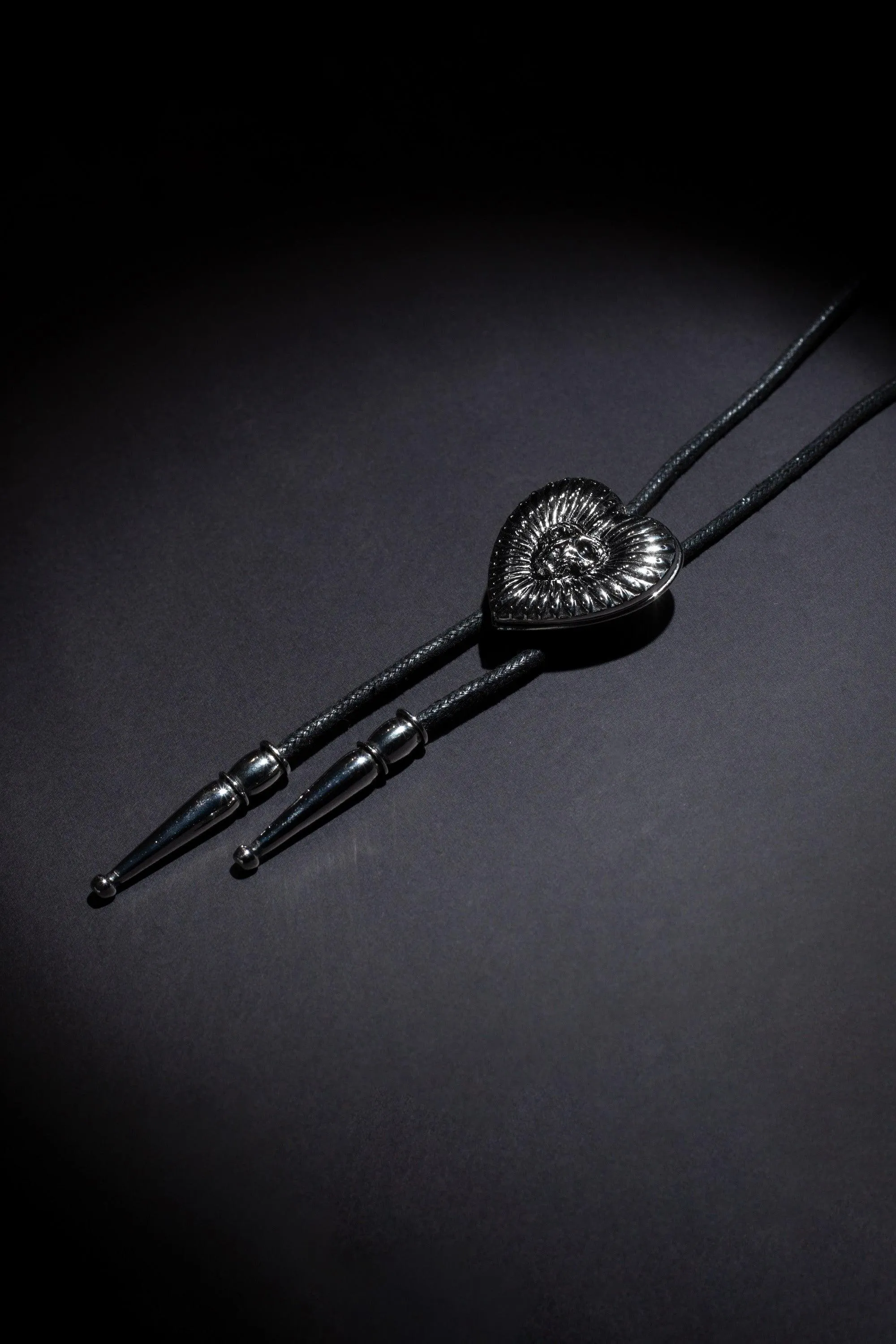 Skull Flower Bolo Tie