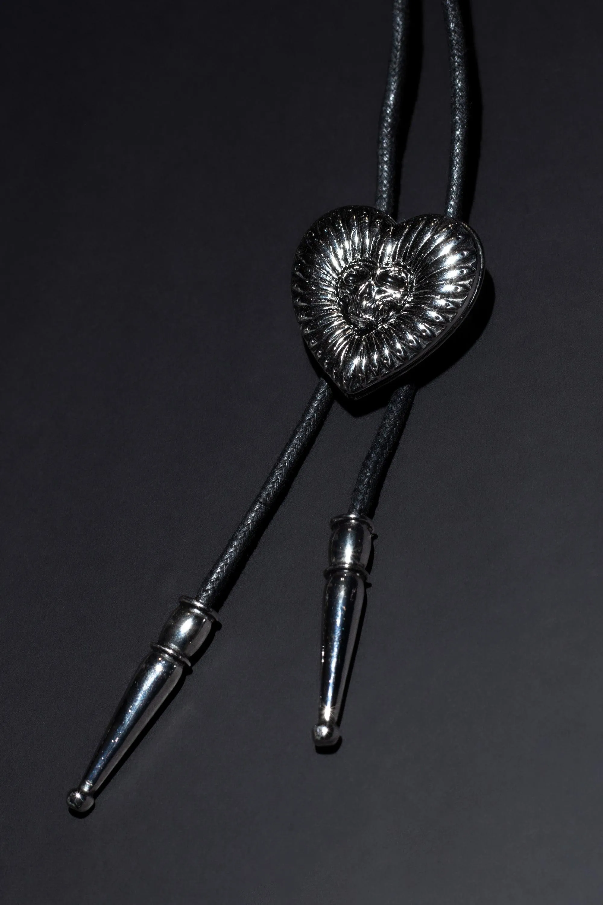 Skull Flower Bolo Tie