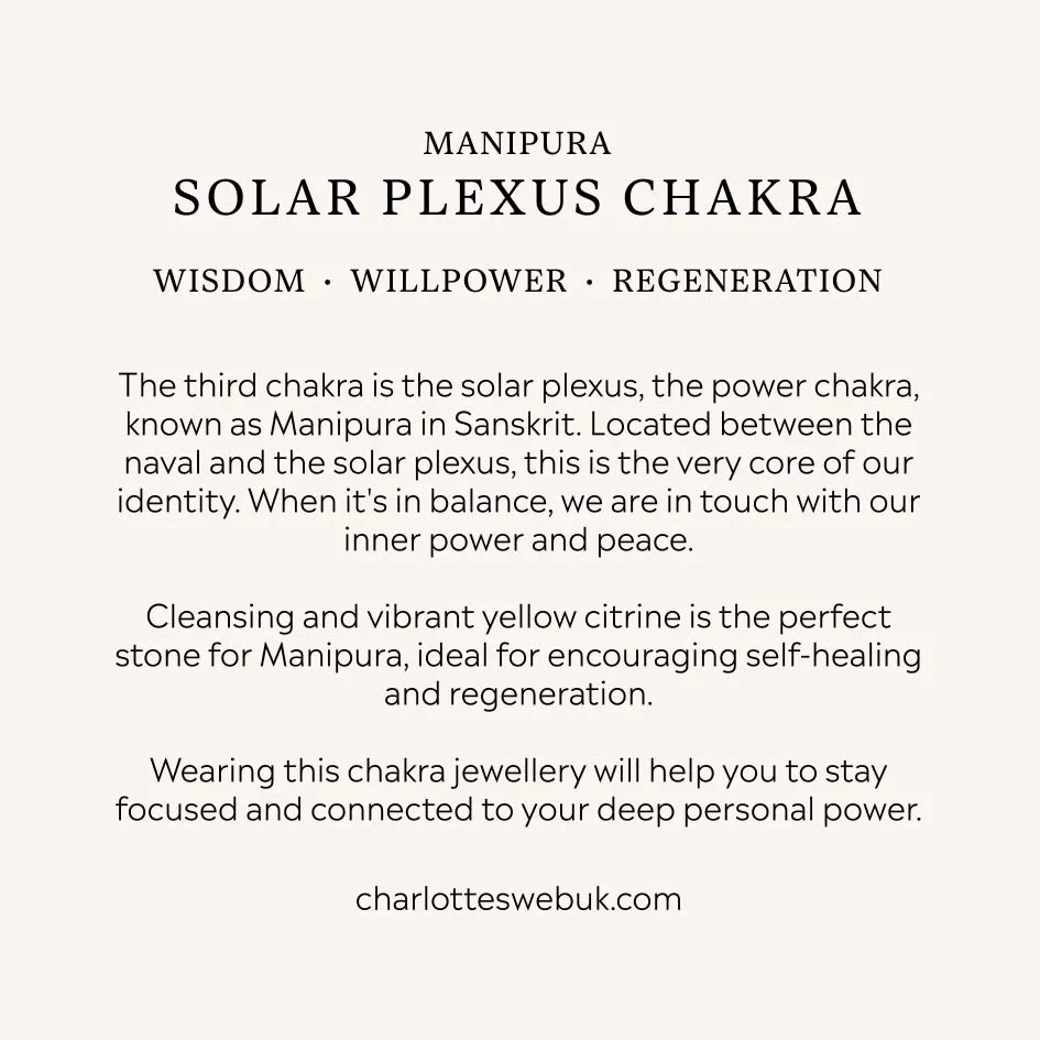 Solar Plexus Chakra Men's Necklace