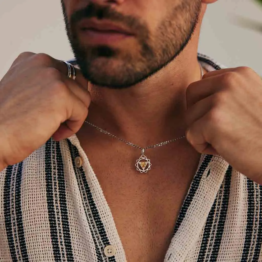 Solar Plexus Chakra Men's Necklace