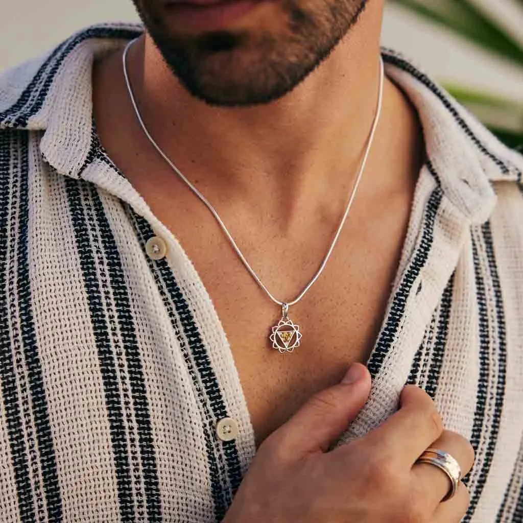 Solar Plexus Chakra Men's Necklace